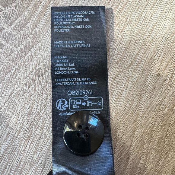 New Anthropologie The Colette Faux Leather Pocket Wide-Leg Pants Maeve Black 31 - Picture 7 of 14